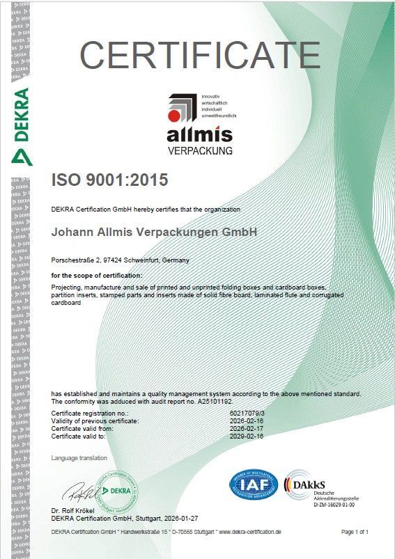 ISO 9001/2015 englisch