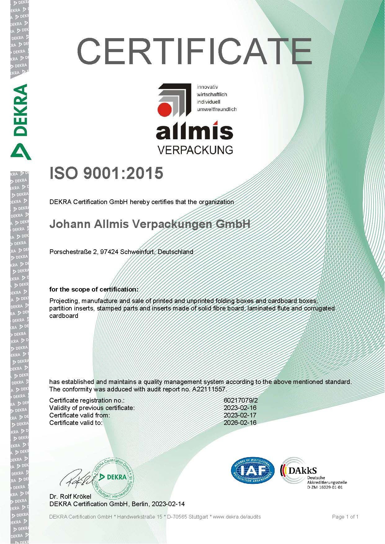 ZertifikatISO9001 2015 bis 2026 - English