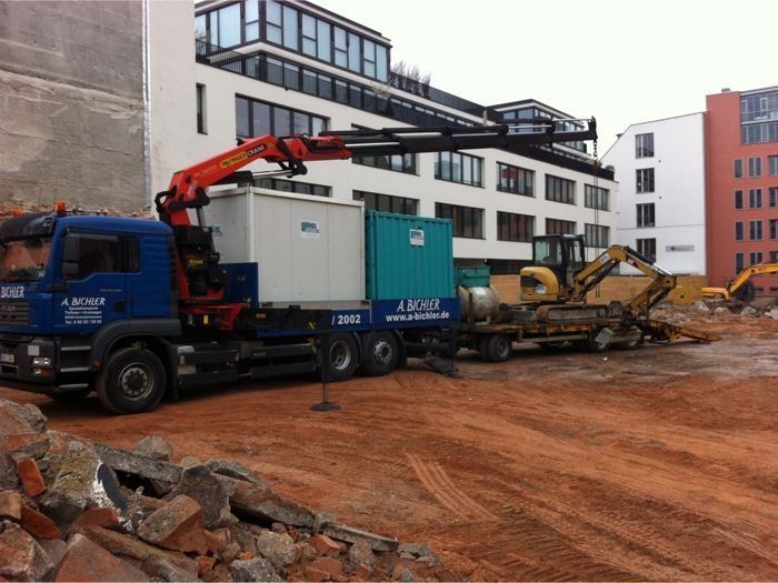 Transporte von Baustellenzubehör jeglicher Art