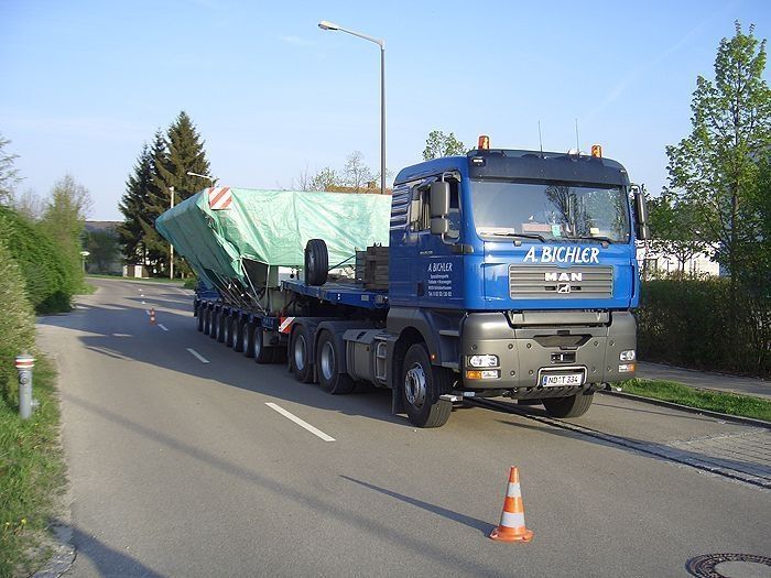 Transporte von Schweißkonstruktionen bis 6 m Breite