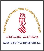 A logo for centro de distribucion de servicios de taxi generalitat valenciana