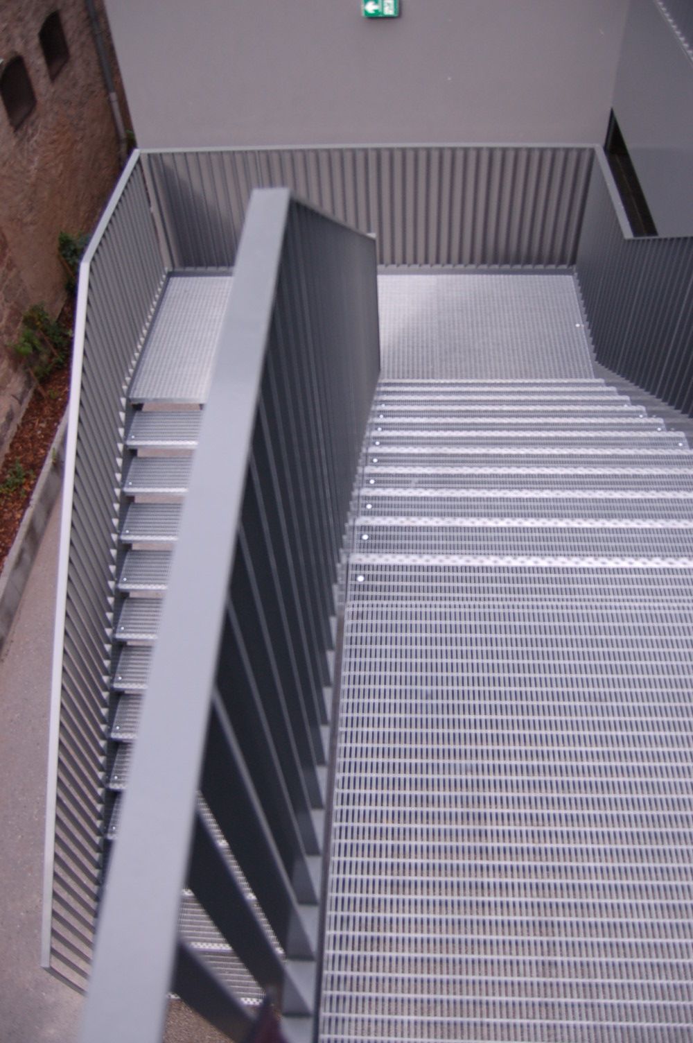 Escalier intérieur vu d'en haut