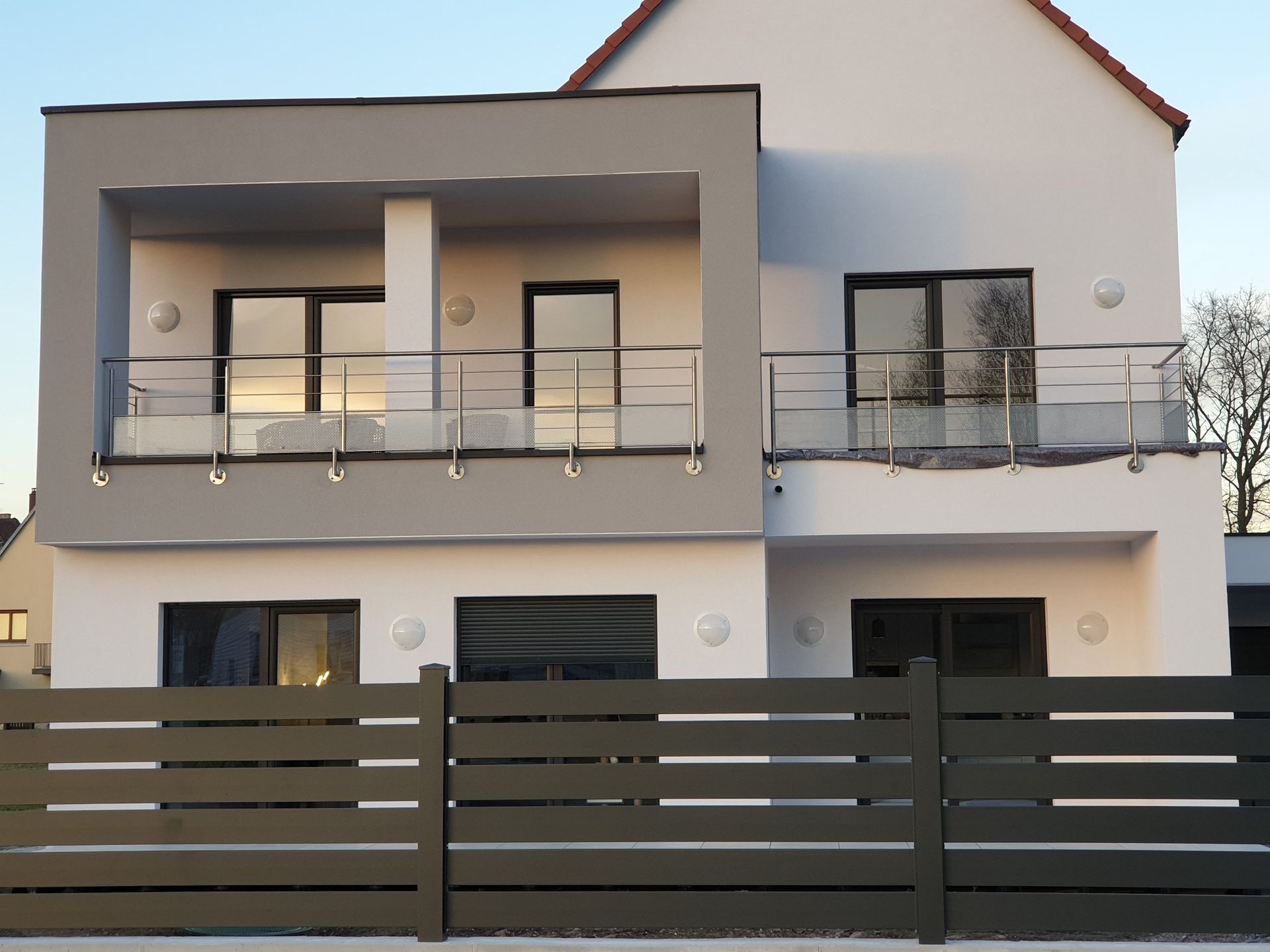 Garde-corps sur un balcon