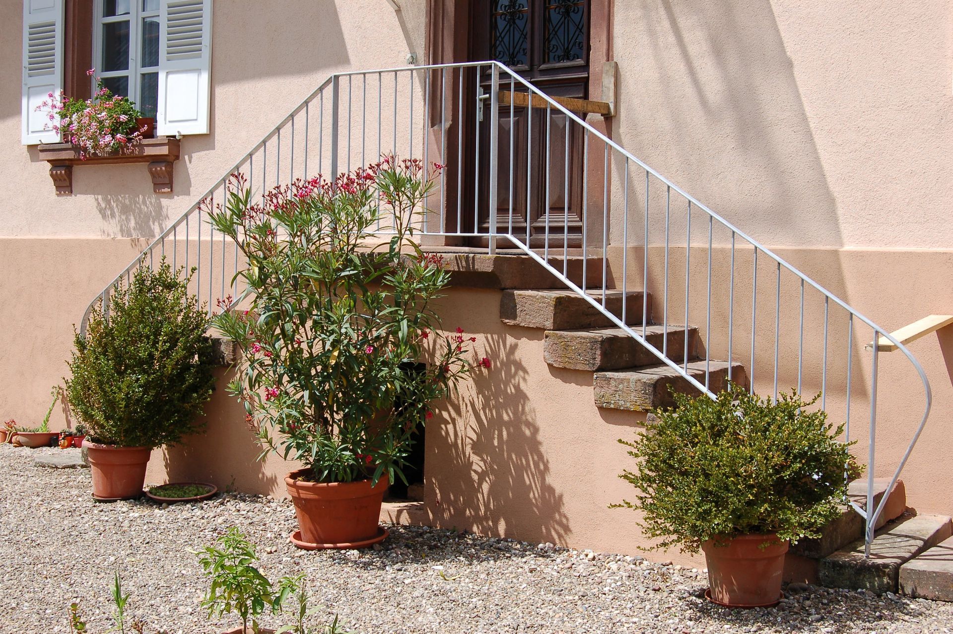 Garde-corps pour escalier de porte d'entrée