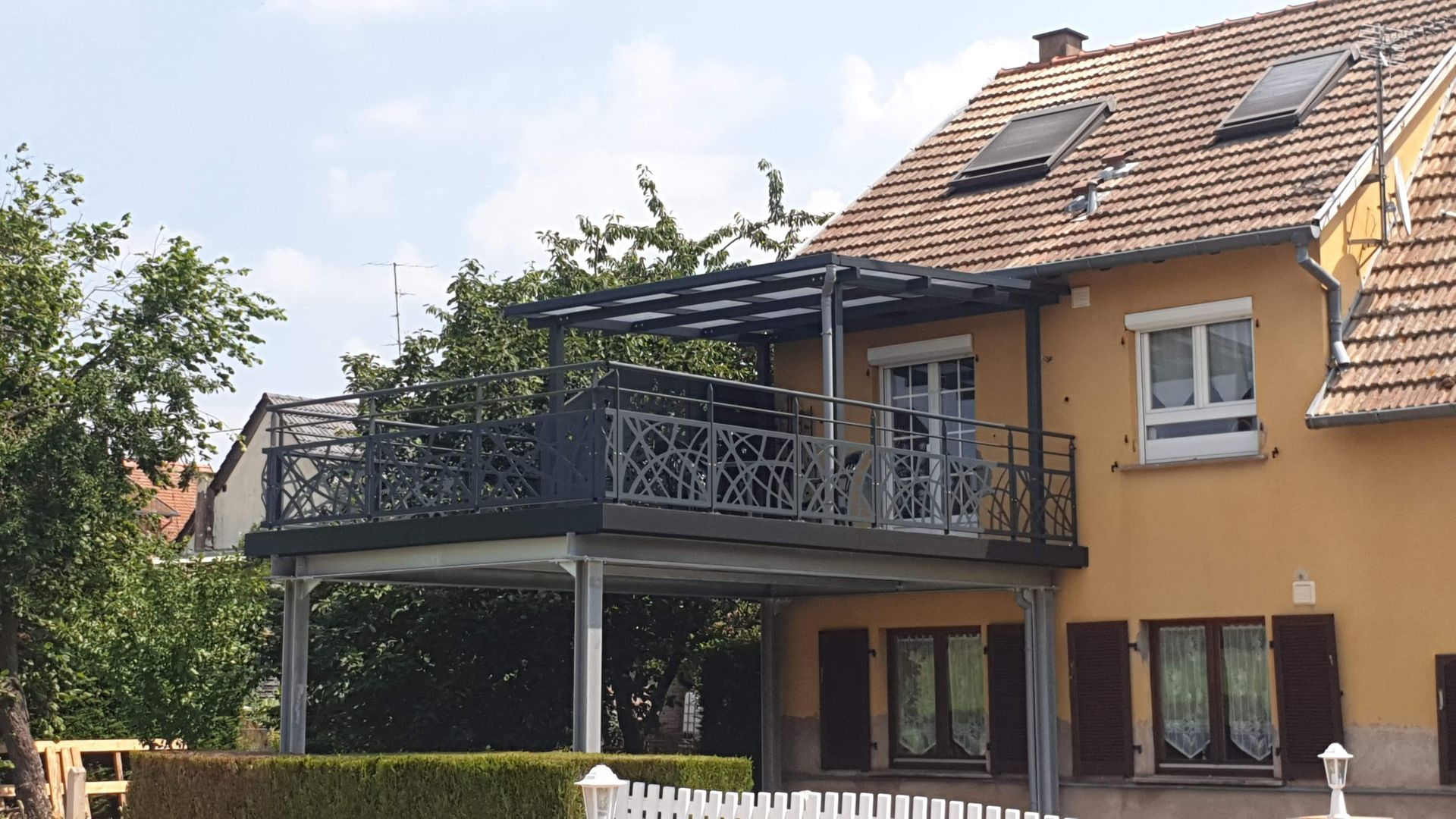 Terrasse métallique en hauteur