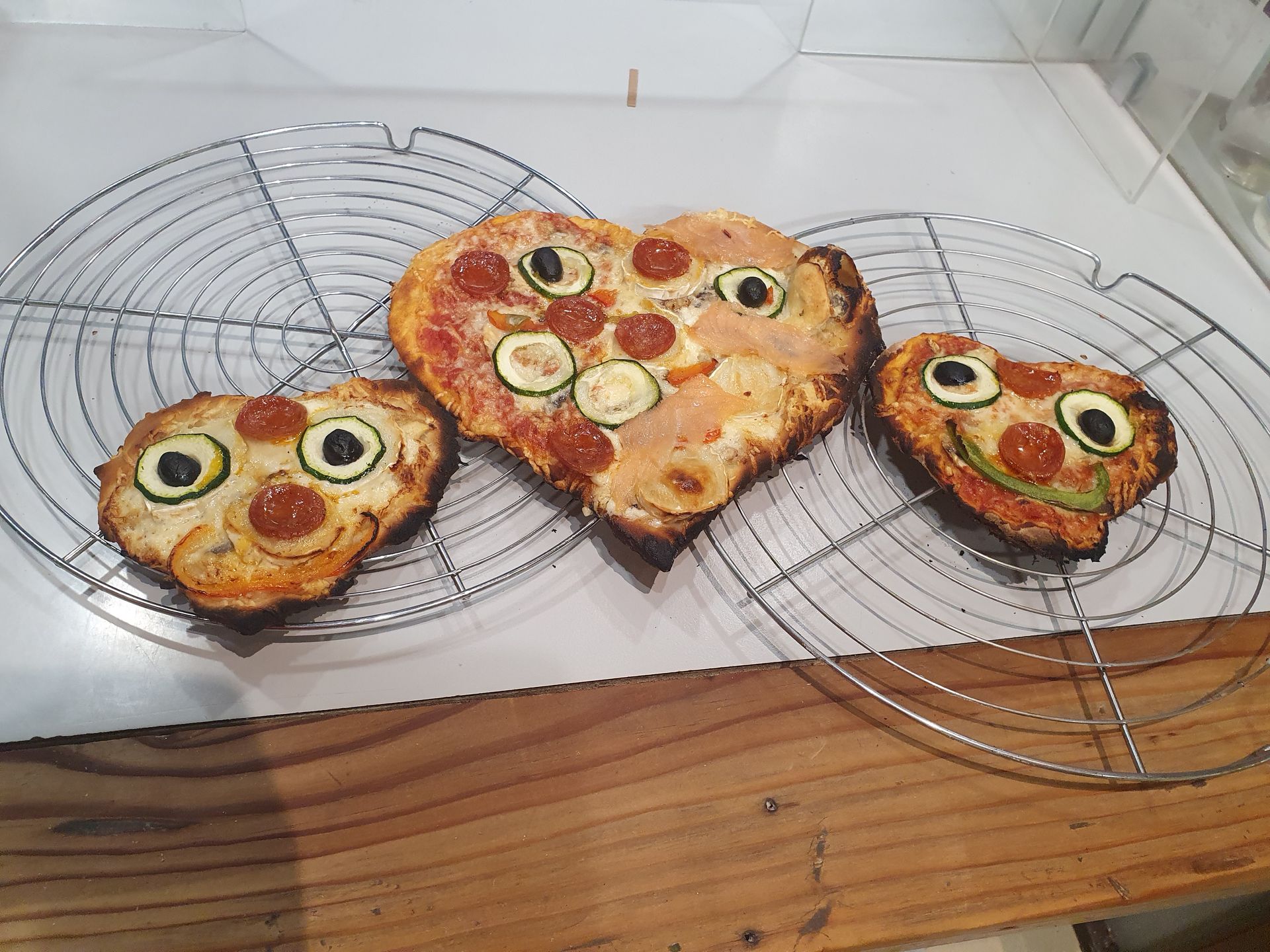 Mini-pizzas cœur