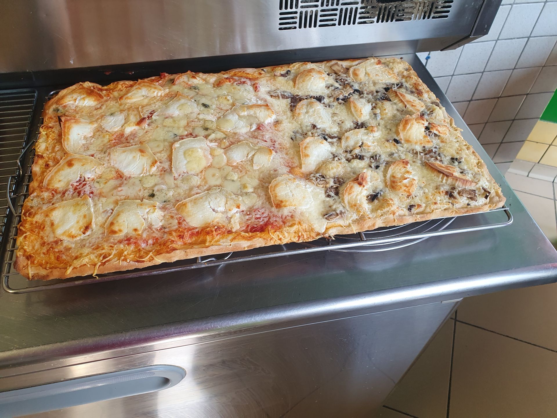 Plaque poulet et fromage