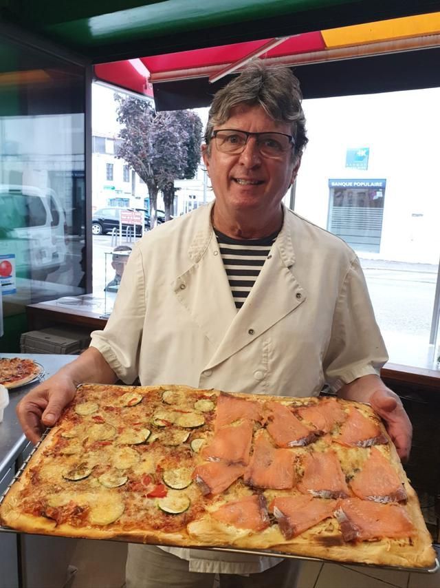 Pizza en plaque pour évènement