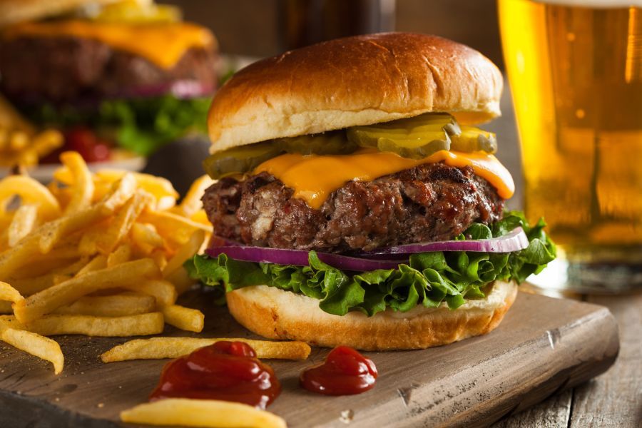 Geweldige hamburger