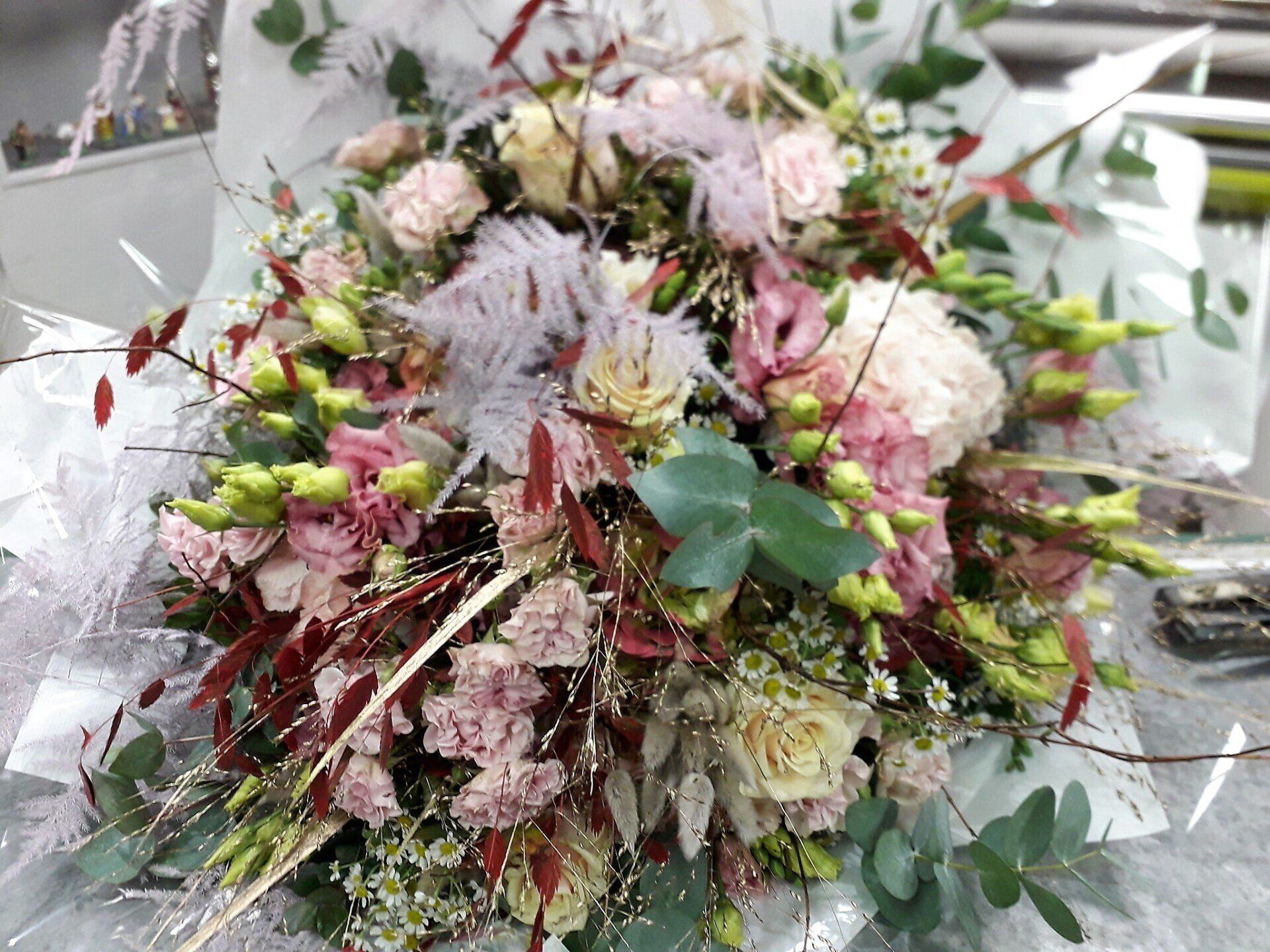 Bouquet rose et blanc