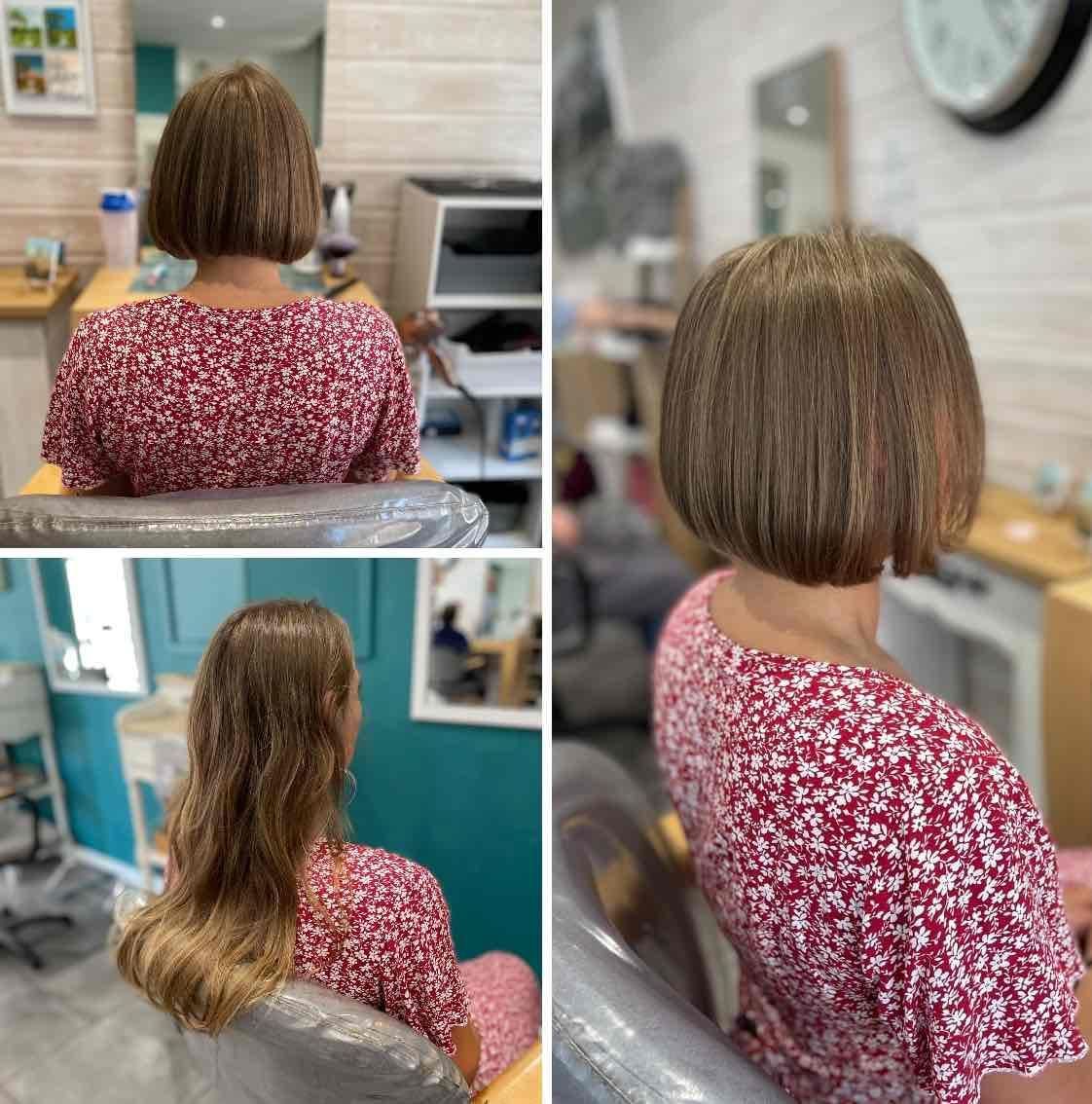 Coiffure transformation femme