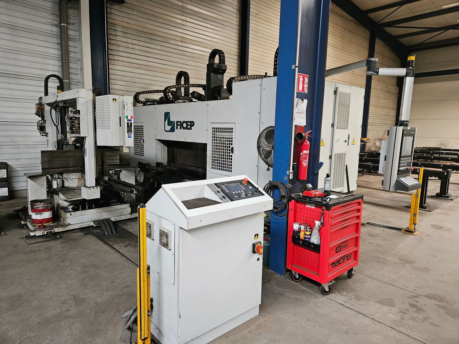 Construction métallique en place