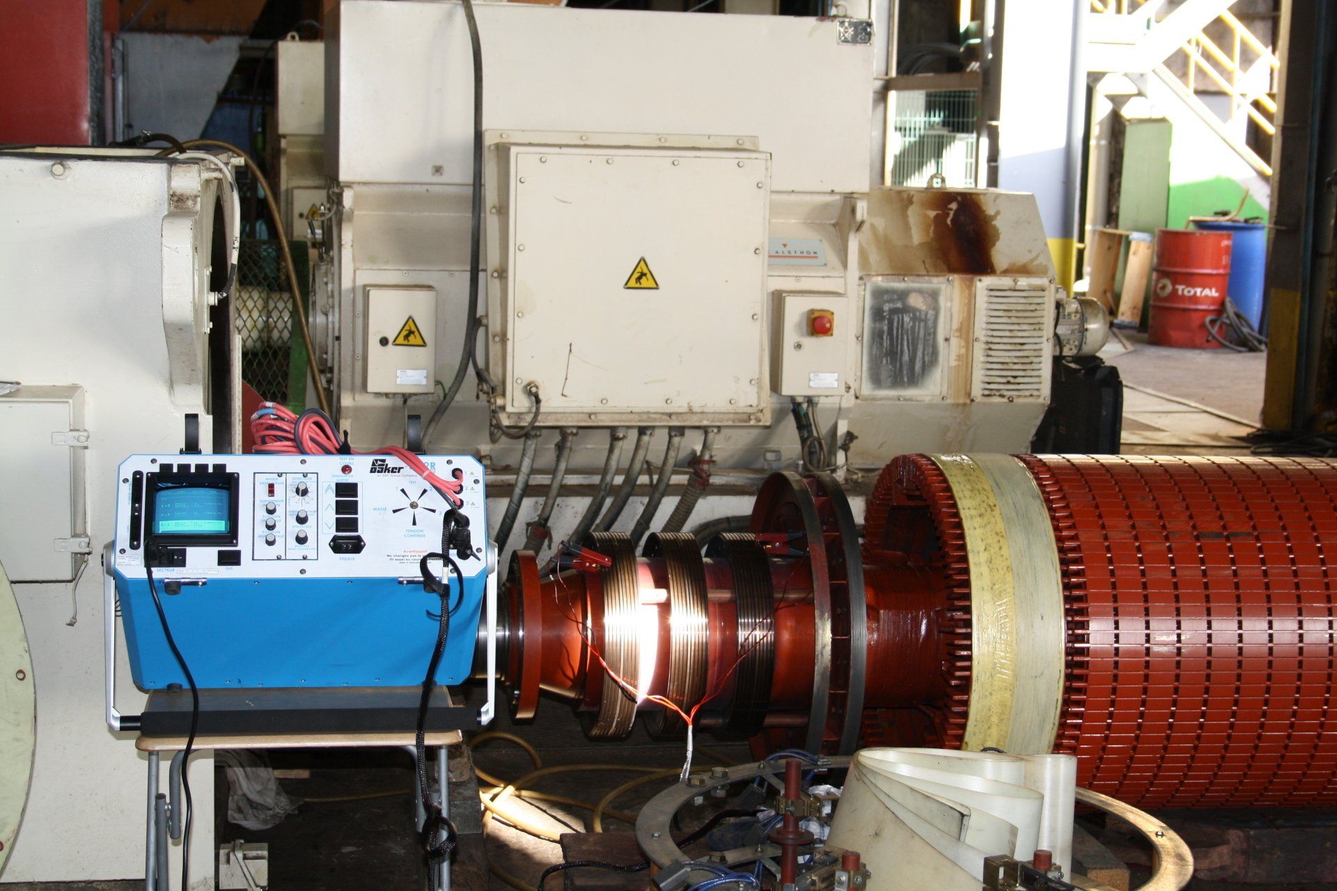 D12R mesures sur rotor 3500 KW 5,5 KV