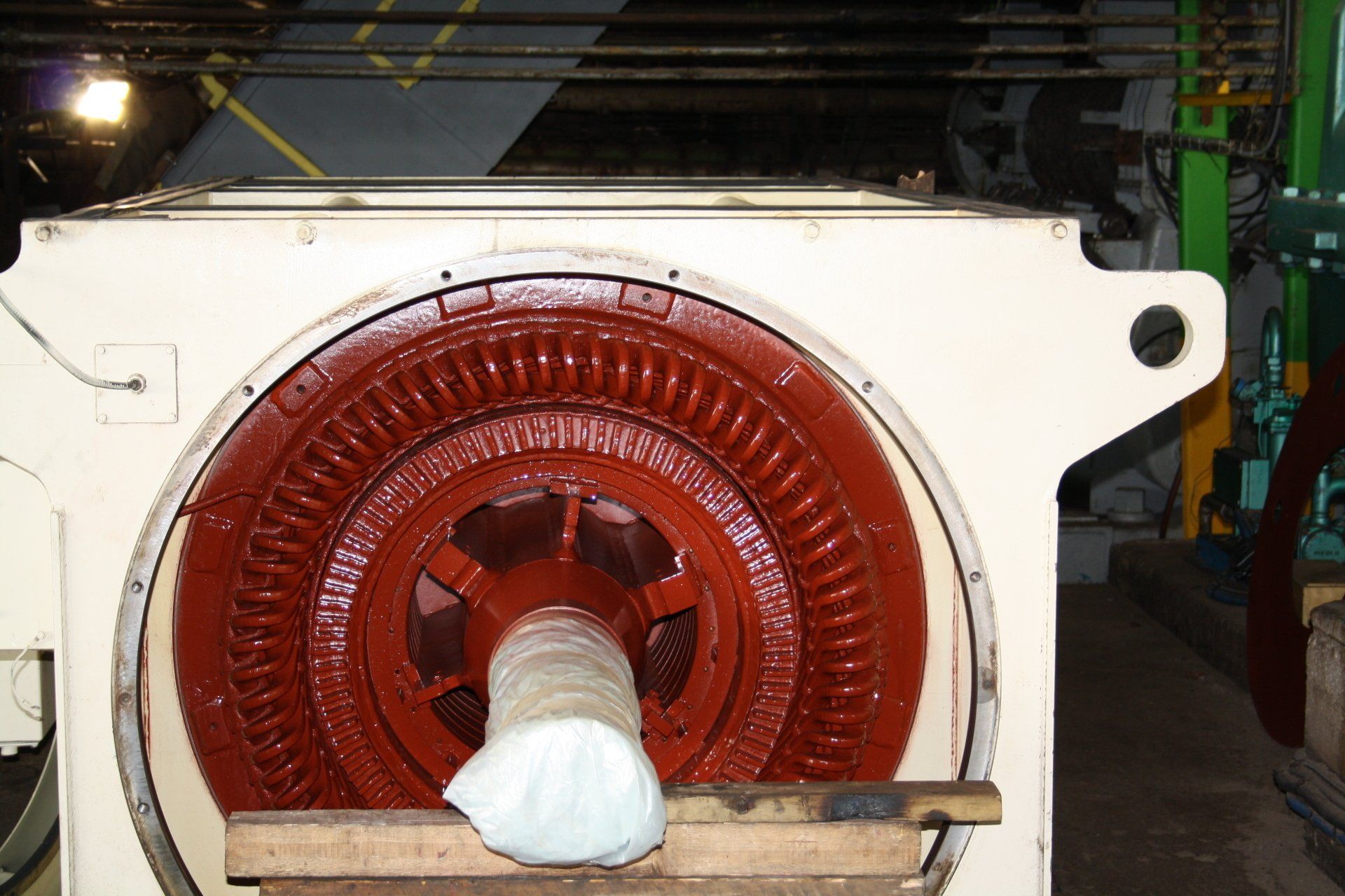 Intervention sur moteur 3500 KW 5,5 KV