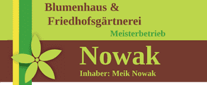 Blumenhaus und Friedhofsgärtnerei Nowak-Logo