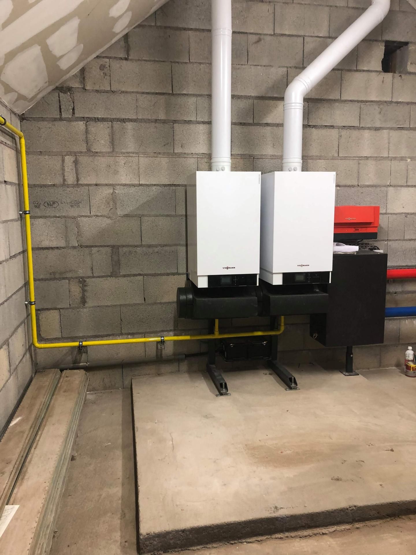 Chauffage avec doubles unités