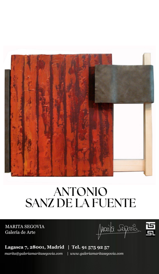 A poster for an antonio sanz de la fuente exhibition