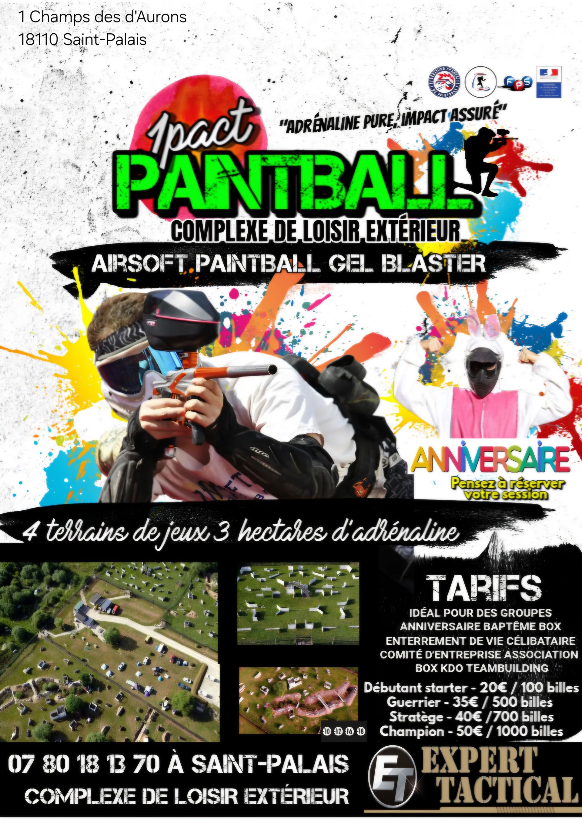Des casques de paintball