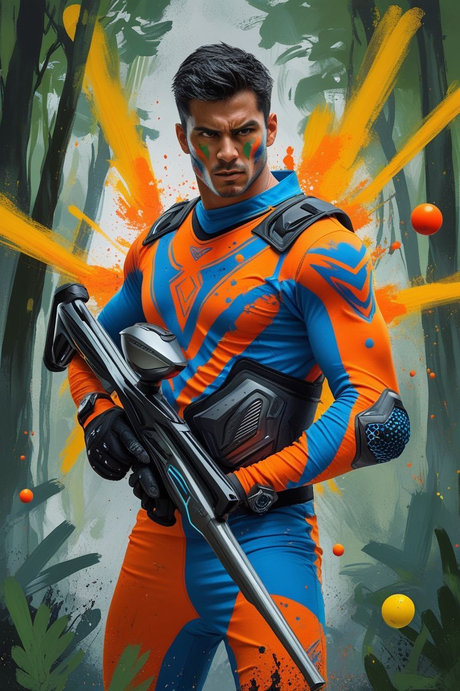 Un paintball à thème spatial