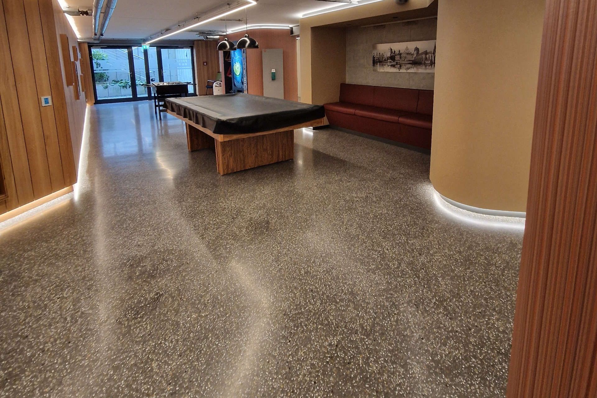 Terrazzoboden im Raum