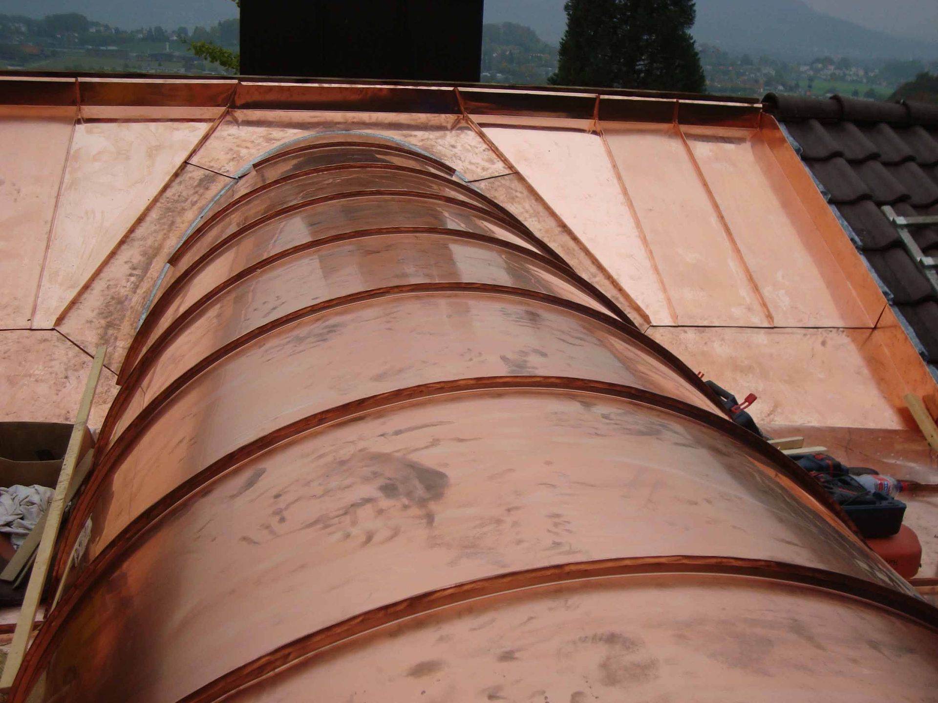 Doppelfalzdach rund – Klopfenstein Spenglerei