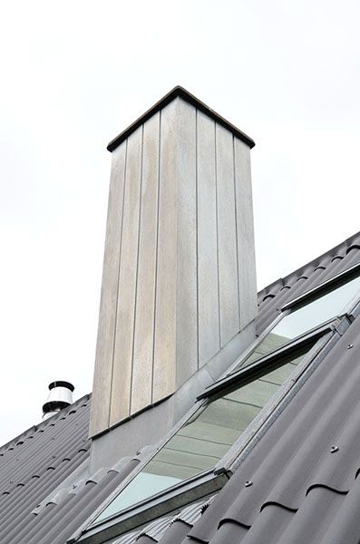 Kaminverkleidung in Zinkblech – Klopfenstein Spenglerei