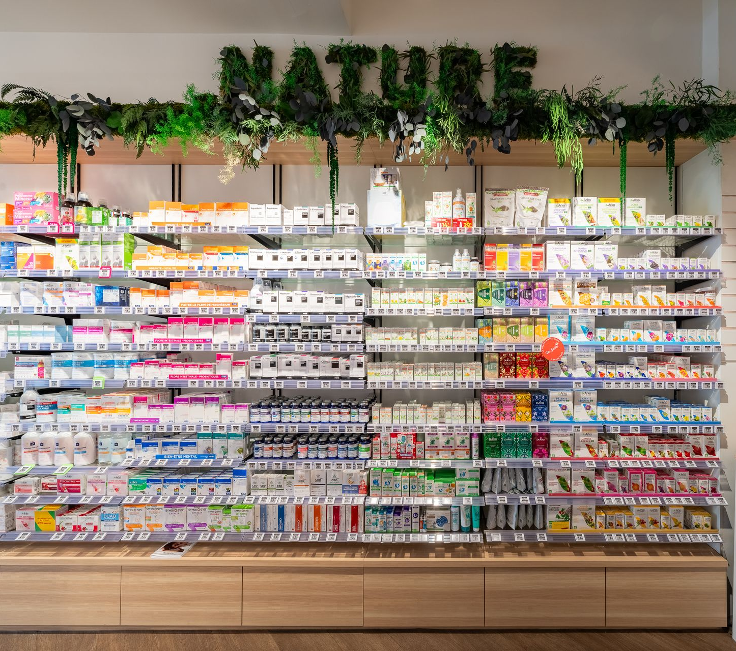 Rayon Nature d'une pharmacie.