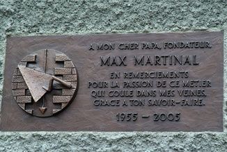 Martina Maçonnerie SA - plaque commémorative - Orsières