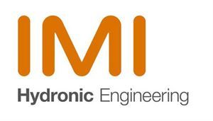 Das Logo von imi hydronic engineering ist orange und weiß