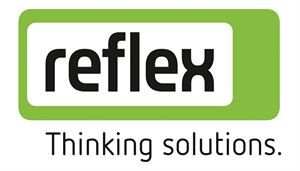 Das Reflexlogo ist grün und weiß und trägt die Aufschrift „Thinking Solutions“.