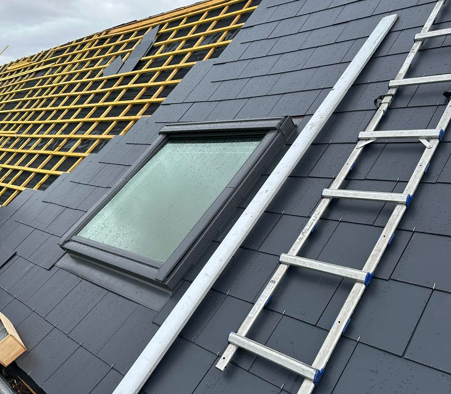 Un Velux sous la pluie