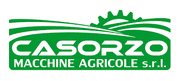 Un logotipo verde y blanco para casorzo macchine agricole srl