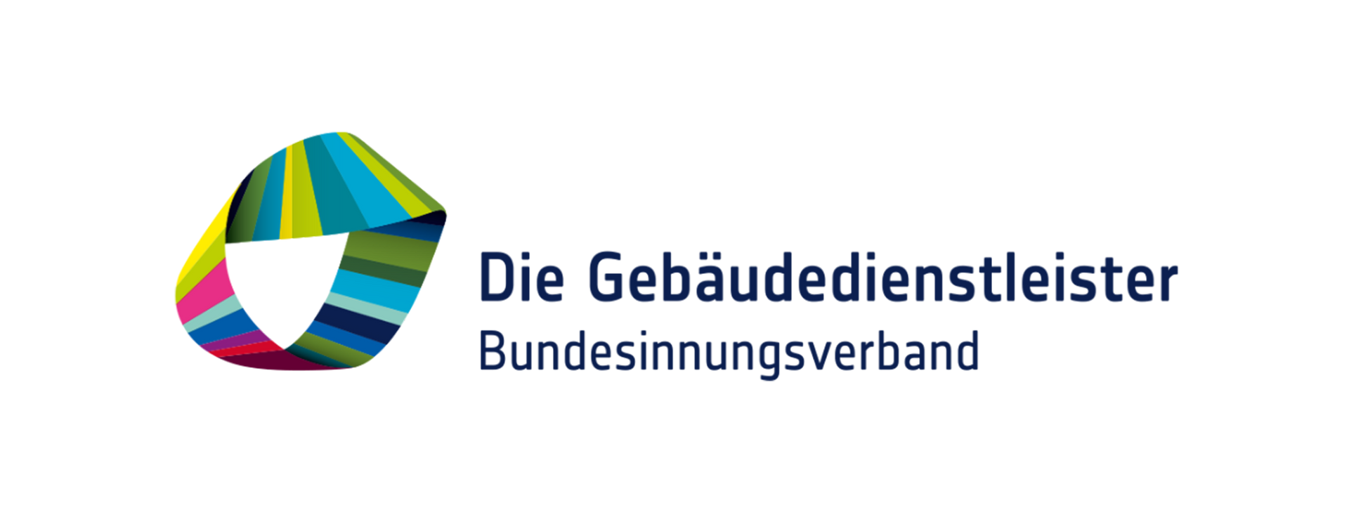 A colorful logo for die gebäudedienstleister bundesinnungsverband