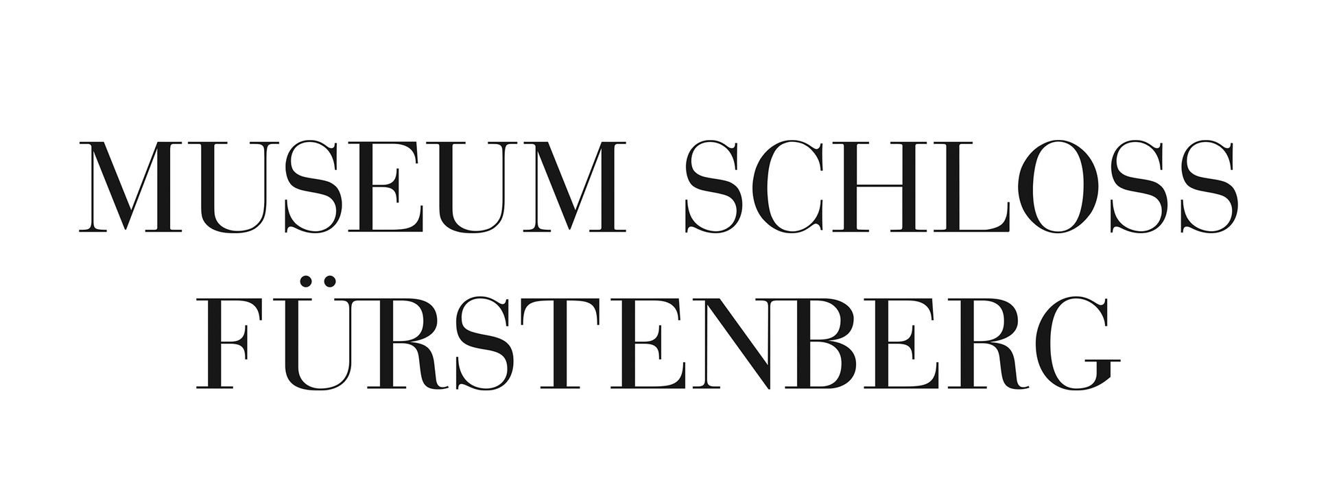 Ein schwarz-weißes Logo für das Museum Schloss Fürstenberg