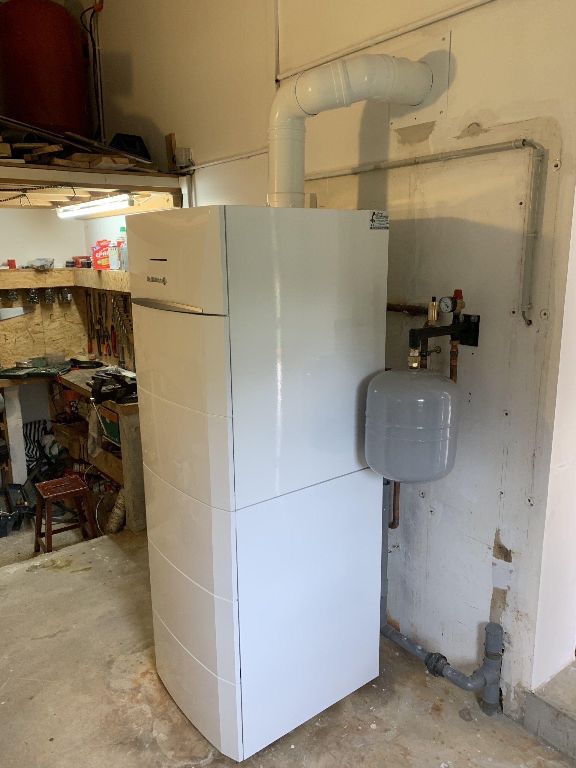 installation d'une chaudière