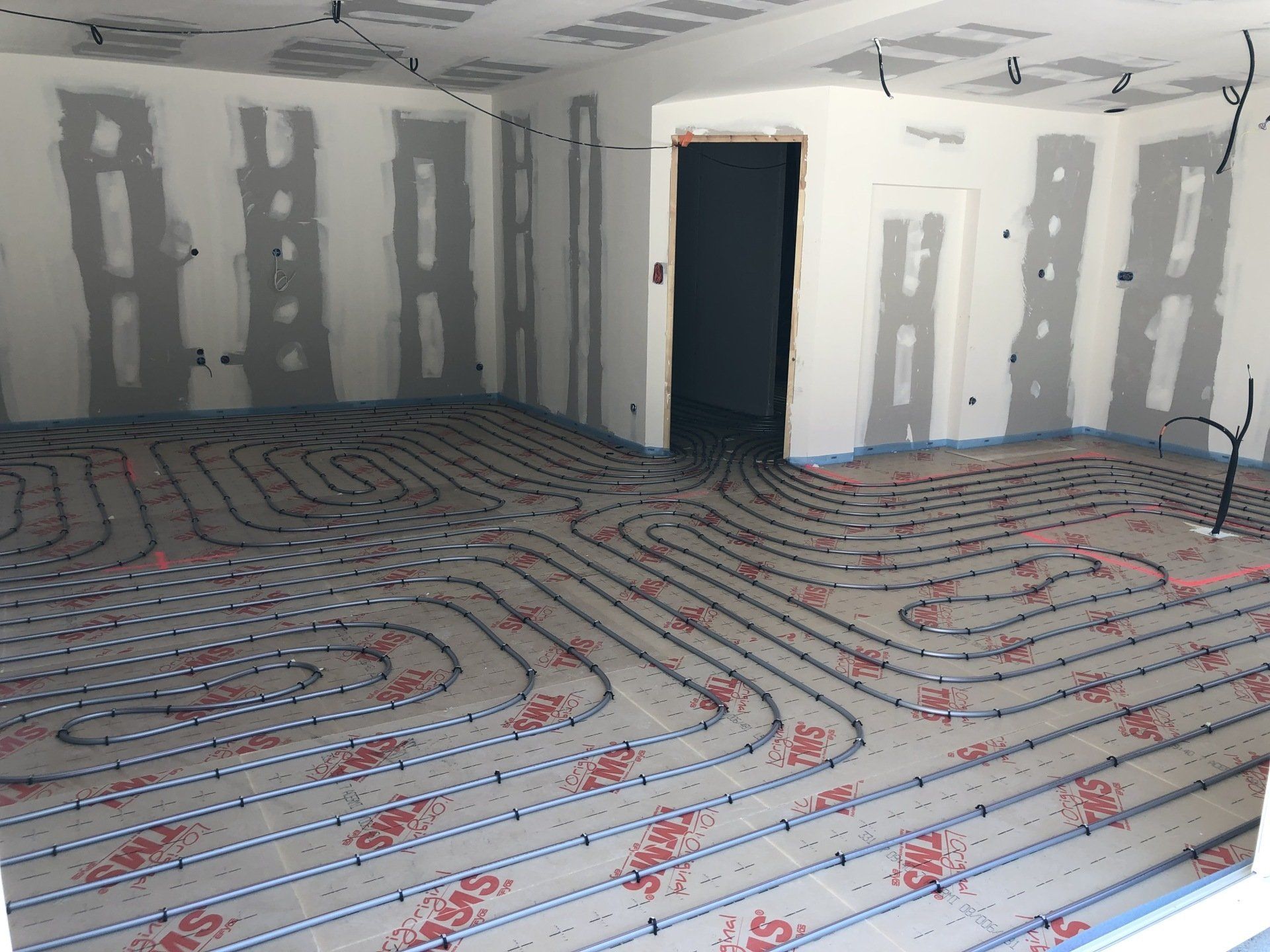 pose de plancher chauffant