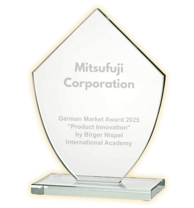 Glass Award für die Mitsufuji Corporation, German Market Award 2025 für 