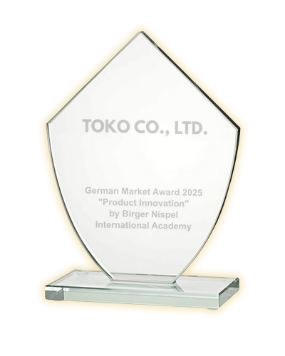 Glass-Auszeichnung für TOKO CO., LTD., German Market Award 2025 für 