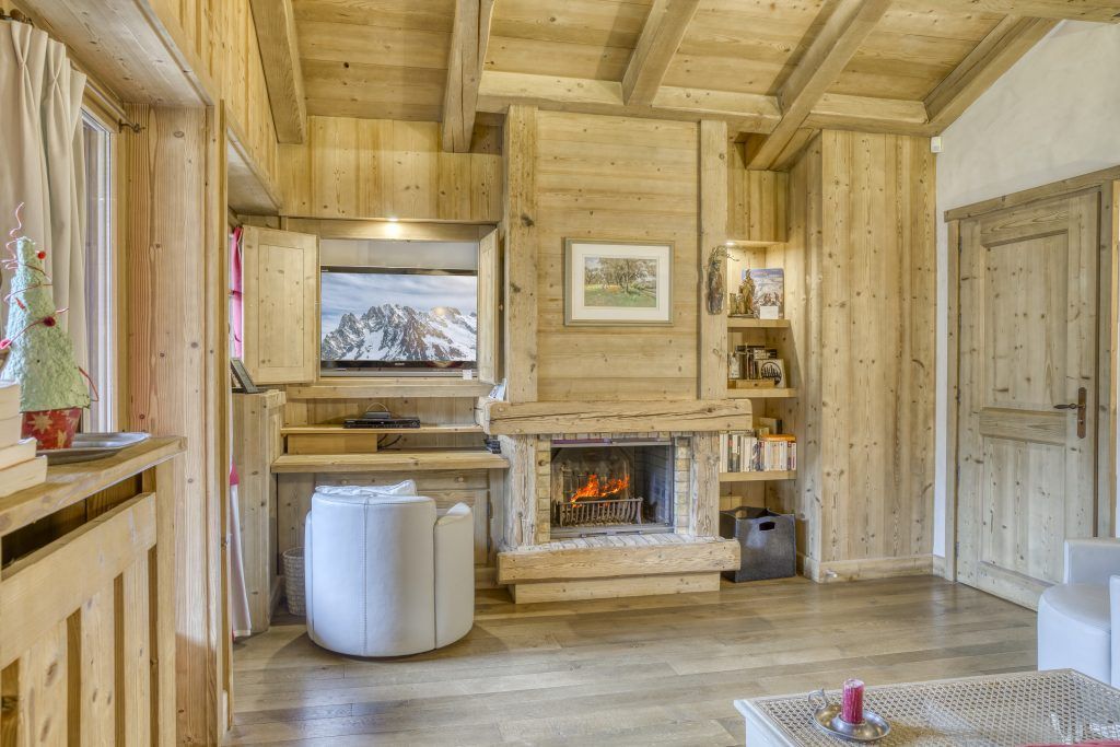 Vue sur la cheminée.