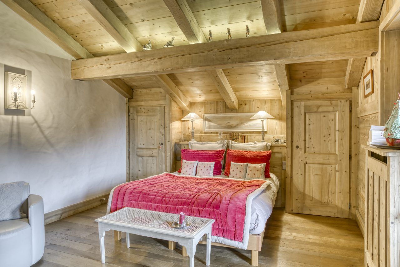 Chambre double du chalet Mandarine Blanche.