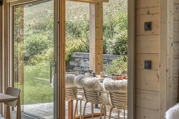 Terrasse depuis le salon.