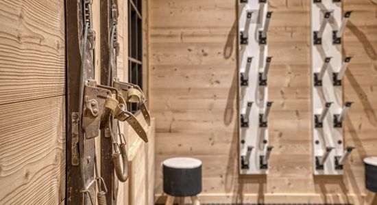 Rangements à skidu Chalet W à Saint-Gervais-les-Bains. 