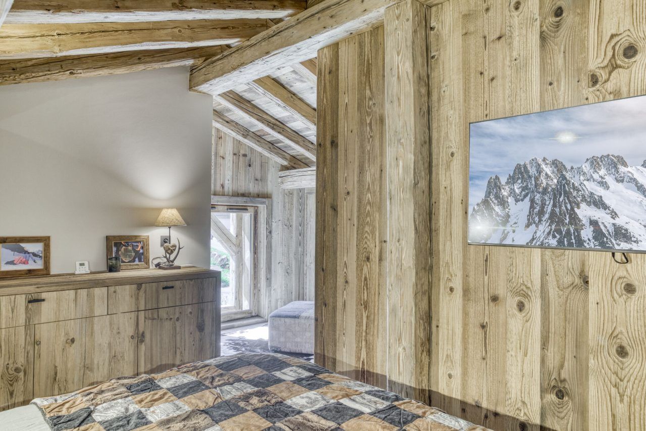 Chambre à disposition dans le chalet.