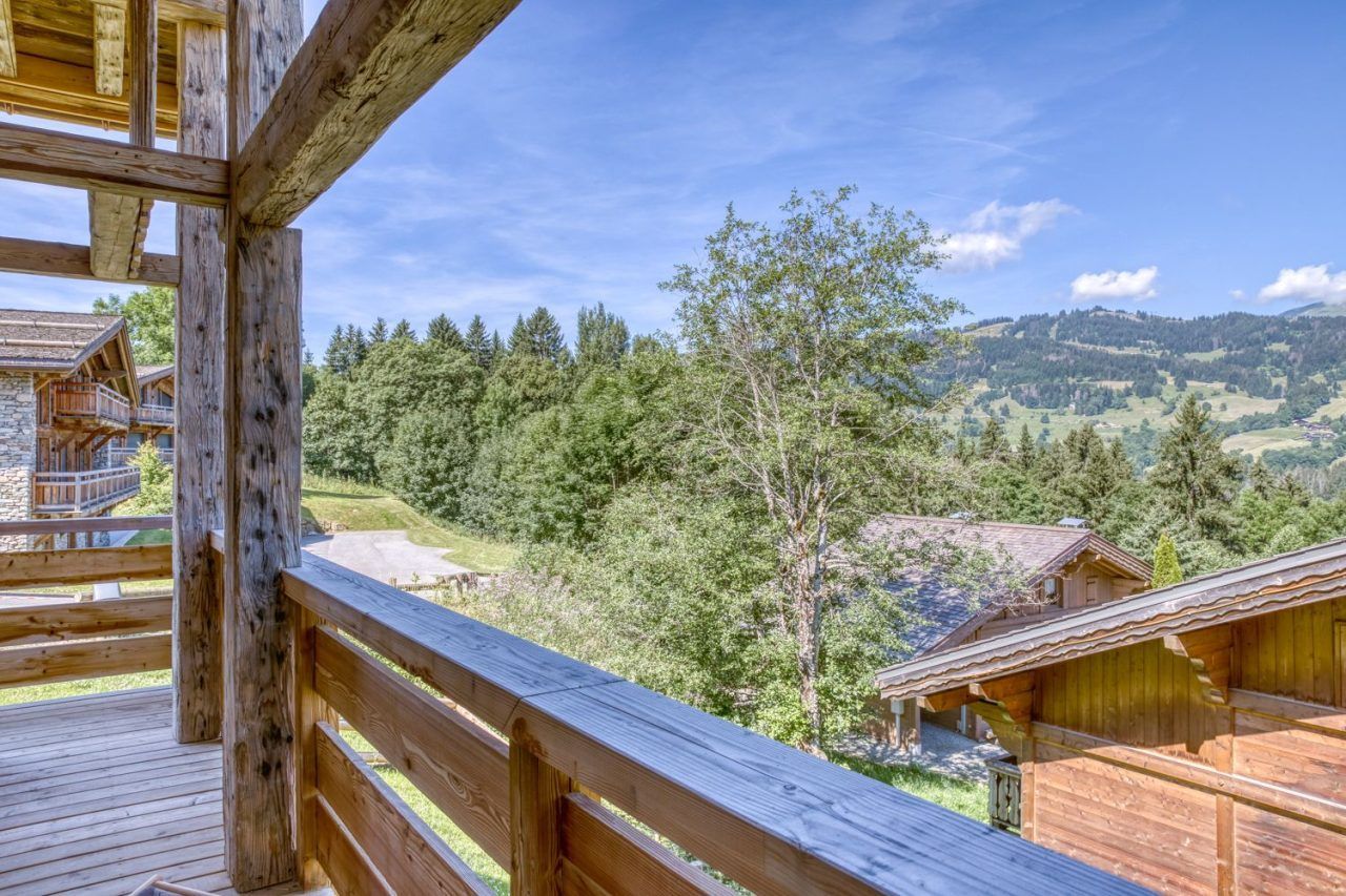 Balcon du chalet Hoppy.