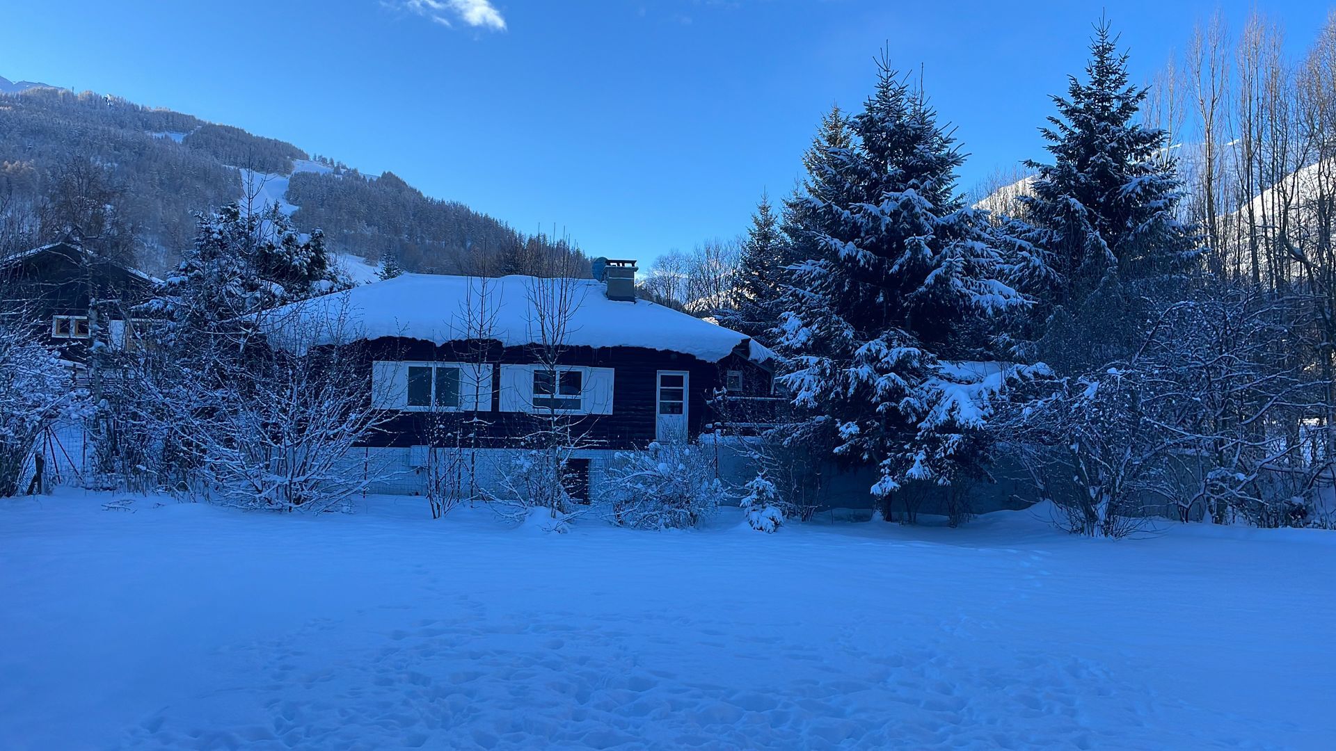 Le chalet enneigé