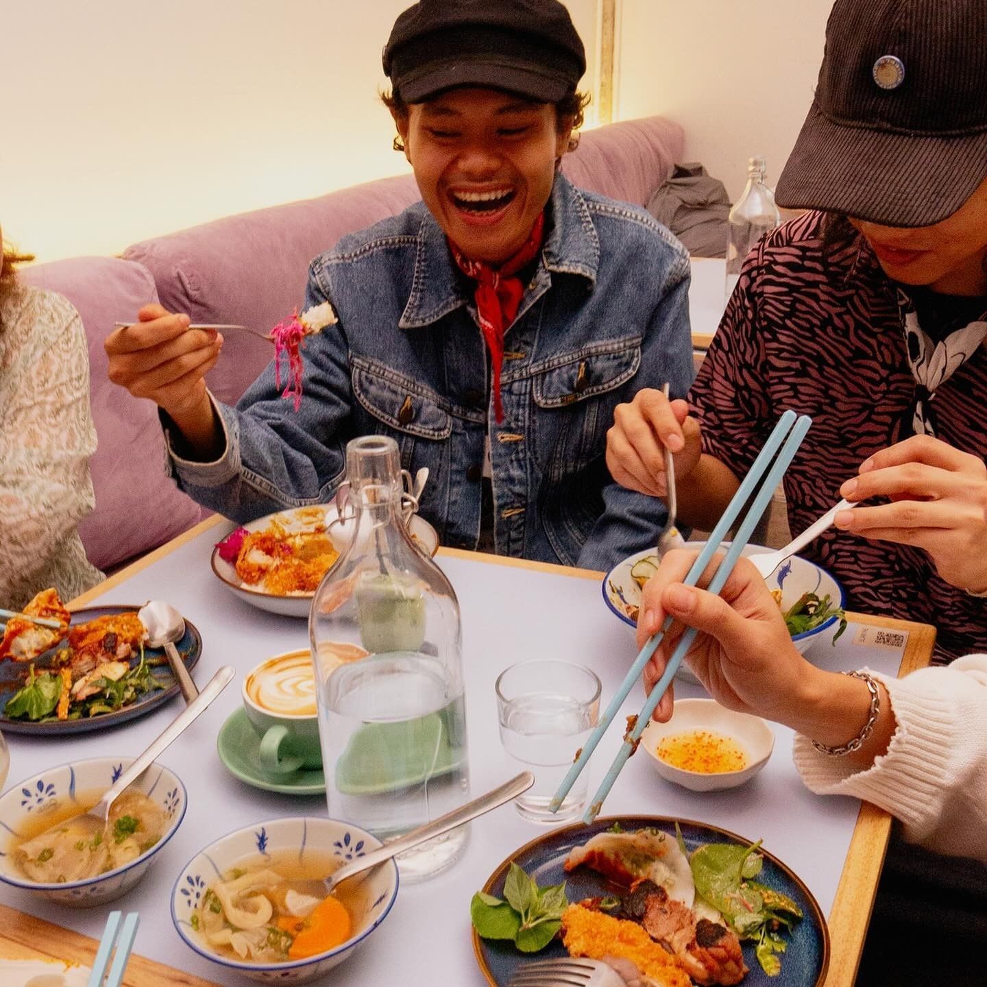 Dining at Kantata, a hidden gem cafe in KL's Zhongshan Building Kampung Attap