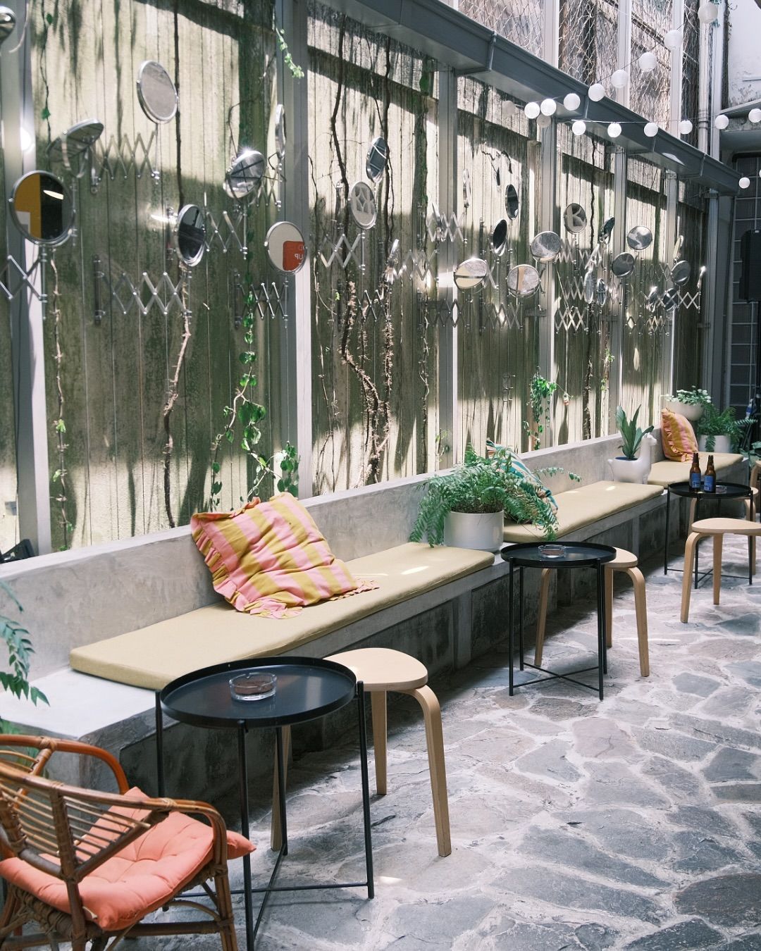 Alfresco seating area at Kantata KL — best hidden cafe in Zhongshan Building, Kuala Lumpur