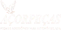 Logotipo da Acorpe&ccedil;as, uma empresa. Apresenta uma &aacute;guia e texto em tom castanho claro.