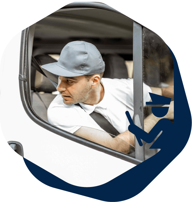 Un chauffeur pour l'aide au déménagement