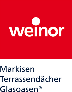 Ein rot-blaues Logo für Weinor